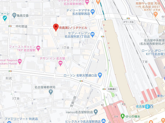 ノリタケ第２ビルの地図