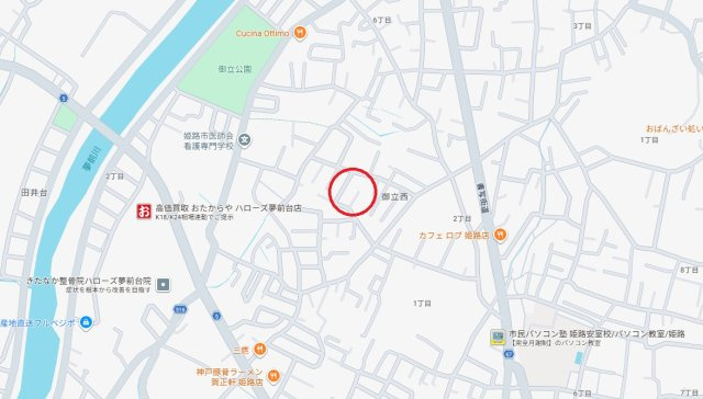 姫路市御立西3丁目　　中古戸建の地図