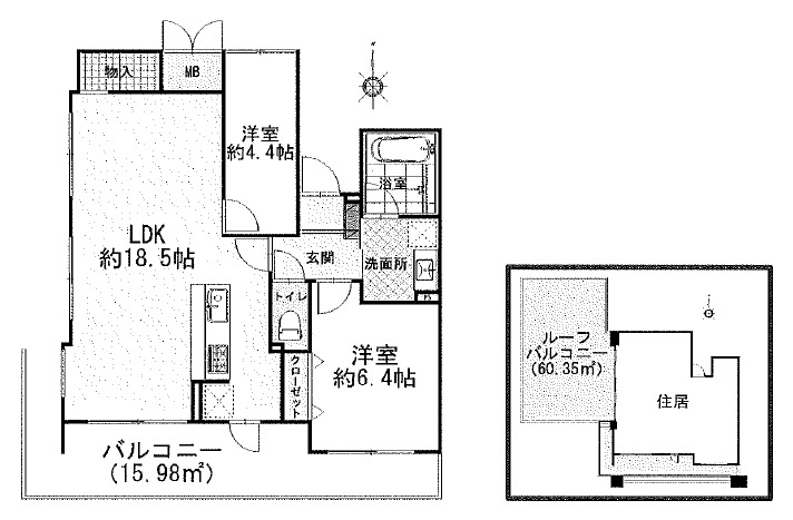 アズループレシオの間取り