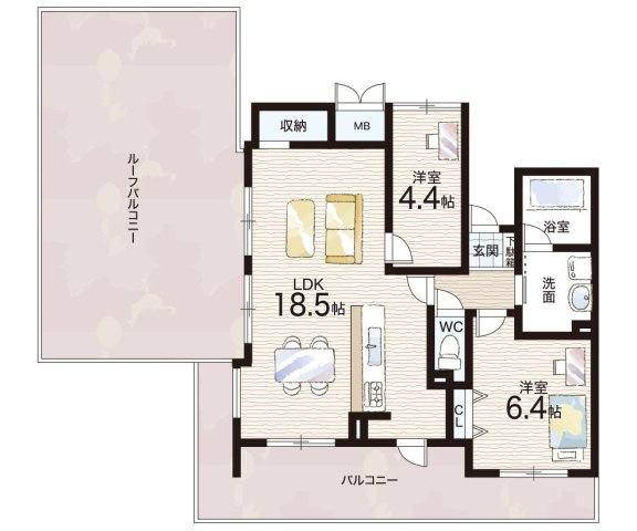 アズループレシオの間取り