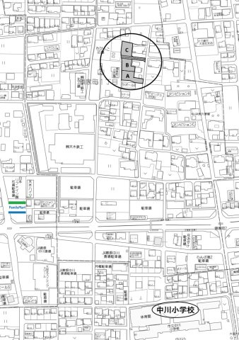 3区画分譲地　領家町1丁目　A区画の地図