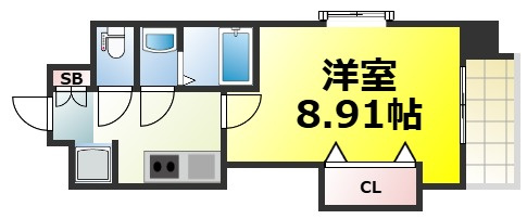 【間取り】 | Luxe難波西Ⅱ 仲介手数料無料