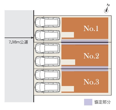 MELDIA北区山田41104③｜名古屋市の戸建ならホームアップの区画図