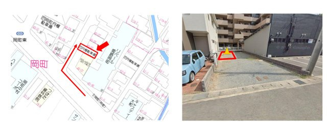 リベール姫路岡町の駐車場