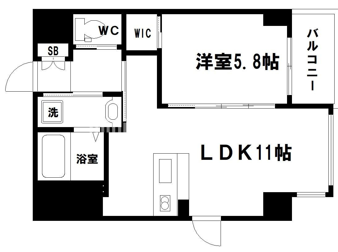 エイチ・ツーオー今里東の間取り