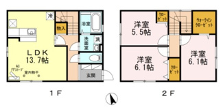 【間取り】 | プラネット弘前A