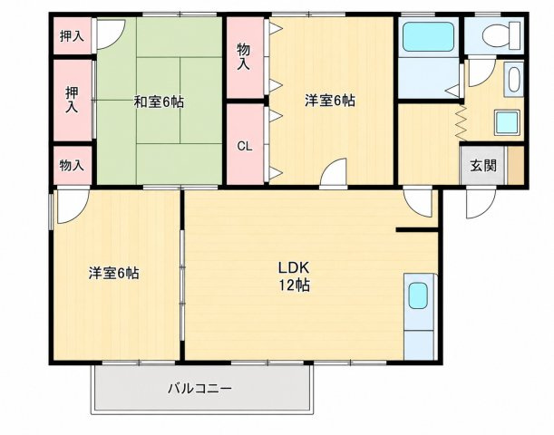 筑紫野市原田５丁目のアパートの間取り|別号数タイプ