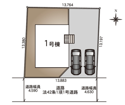 【地図】 | Cradle garden　米沢市中央第１　１号棟