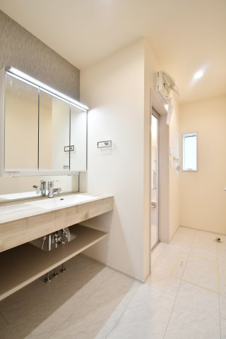 桶川市坂田　全２棟　２号棟の独立洗面台