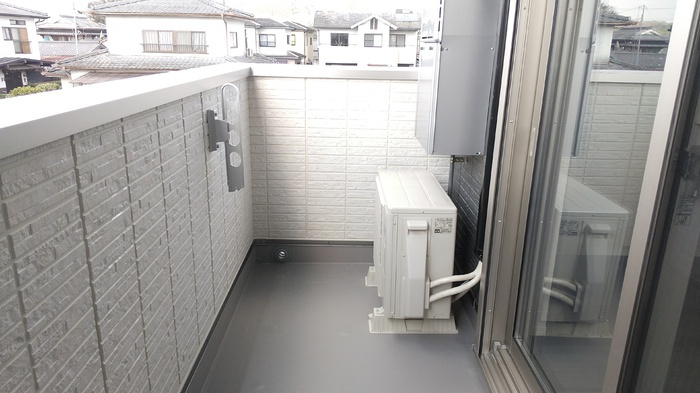 D-ROOM隈府　A棟のバルコニー
