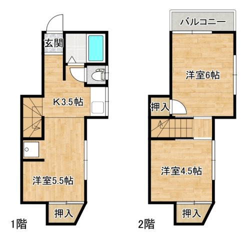 クローバーⅡの間取り