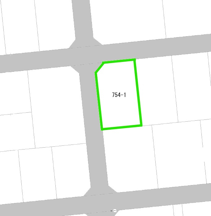 高崎市福島町既存住宅の区画図