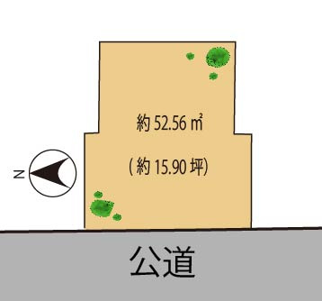 渋谷区神宮前３丁目の売地の土地図