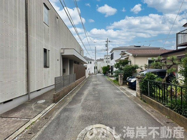 茅ヶ崎市矢畑　売地の前面道路含む現地写真|現地外観