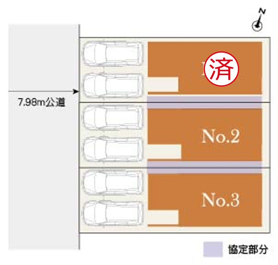 MELDIA北区山田41104③｜名古屋市の戸建ならホームアップの区画図