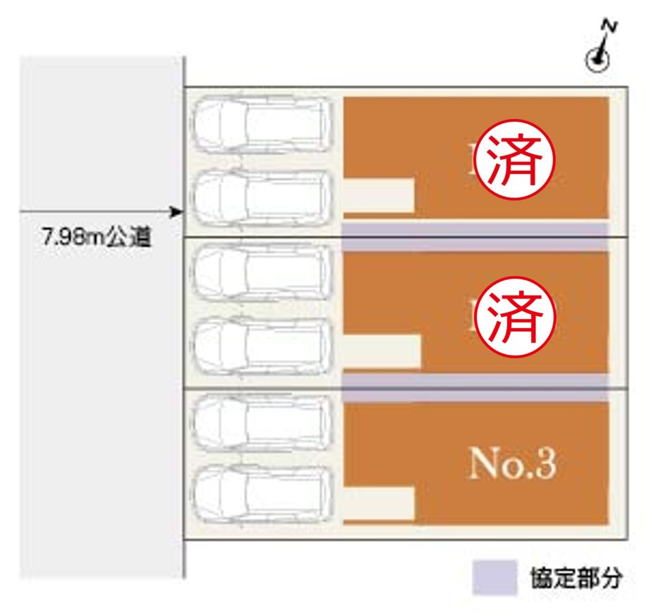 MELDIA北区山田41104③｜名古屋市の戸建ならホームアップの区画図