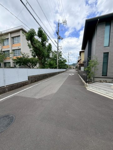 道後北代　2号地の前面道路含む現地写真