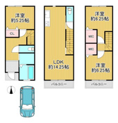 堺市北区北花田町2丁 新築戸建の画像