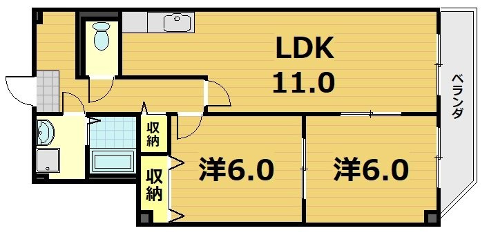 グレースコート洛 の間取り