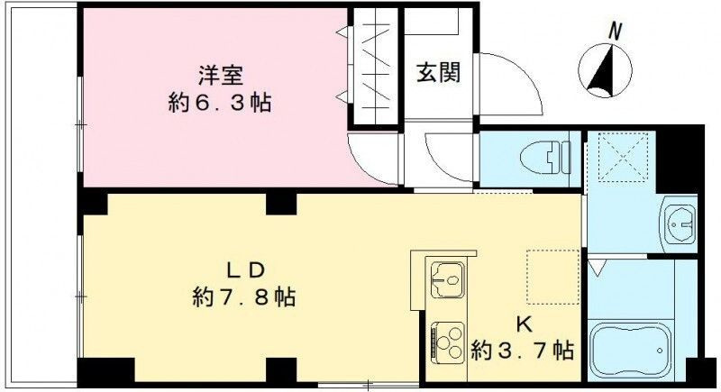 グランドグレース神楽坂の間取り