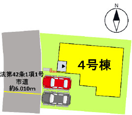 仲介手〇料不要　よかタウン北区鶴羽田町１期【北部東小・北部中】の区画図