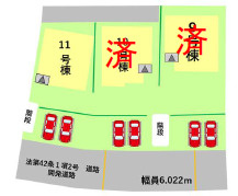 仲介手〇料不要　よかタウンBloom大津町大字森1期【大津小・大津中】の区画図