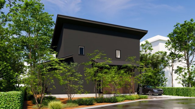 西軽井沢  追分エリア  新築戸建の外観パース
