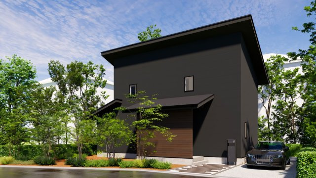 西軽井沢  追分エリア  新築戸建の外観パース