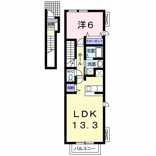 【間取り】 | ブリリアント　Ｍ