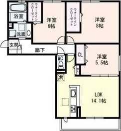 ボヌールの間取り