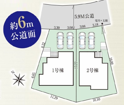 グラファーレ成田市吾妻１丁目８期の区画図