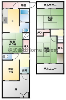 【間取り】 | 玉手町貸家