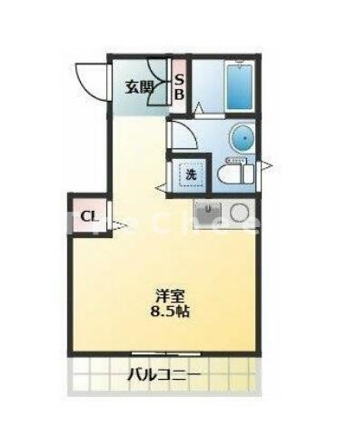 Tea Post Akatsukaの間取り
