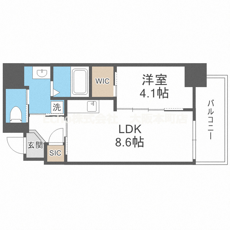 アドバンス上町台シュタットの間取り