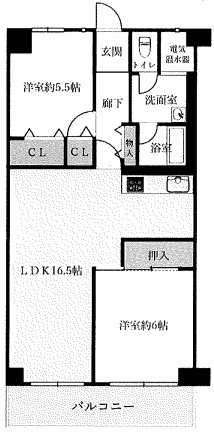 フルーレ伊丹の間取り