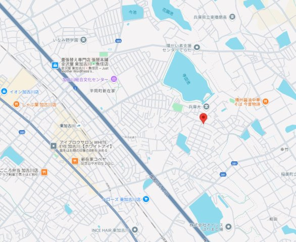 加古川市平岡町新在家（全3）土地　B号地の地図