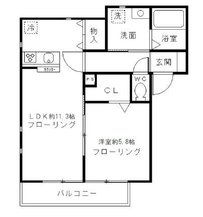 グランディール東小岩の間取り|間取りです。