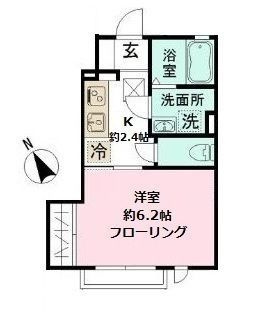 サニーハイムやわたの間取り