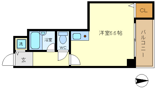 TATディナスティ西本町の間取り| TATディナスティ西本町（タットディナスティ西本町）　間取り