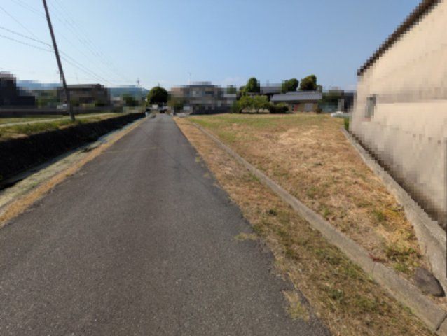 姫路市香寺町田野　売土地の前面道路含む現地写真