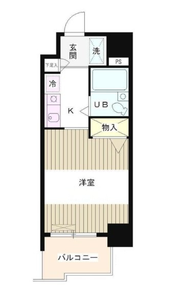 フォレスタ御苑前の間取り|間取りです。