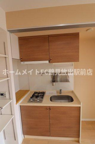 大阪市鶴見区放出東３丁目の賃貸マンションのキッチン