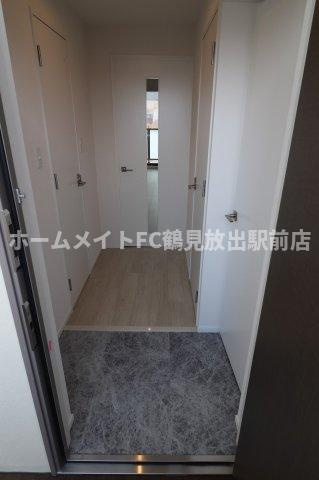大阪市鶴見区放出東３丁目の賃貸マンションの玄関