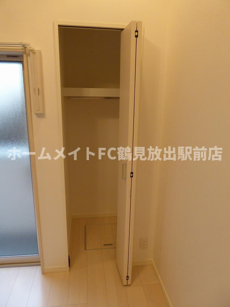 大阪市城東区新喜多東１丁目のハイツの収納