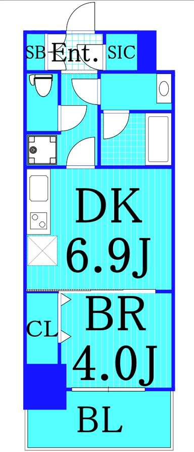 スプランディッド新横浜の間取り