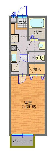 セナリオフォルム柏Ⅱの間取り