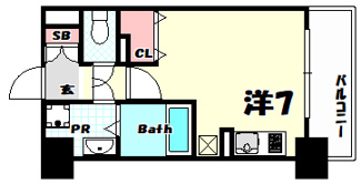 【間取り】 | パシフィックレジデンス神戸八幡通