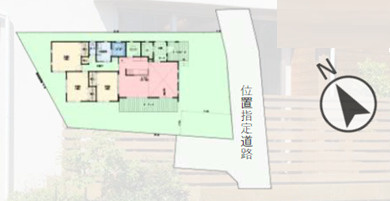 茅ヶ崎市下寺尾　新築戸建　全１棟の区画図
