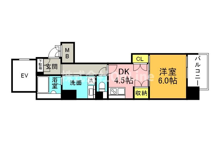 ビエラコート内久宝寺の間取り