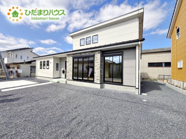 【外観】 | 水戸市吉沢町6期　新築戸建 | シンプルでありながら洗練されたデザインの平屋です☆